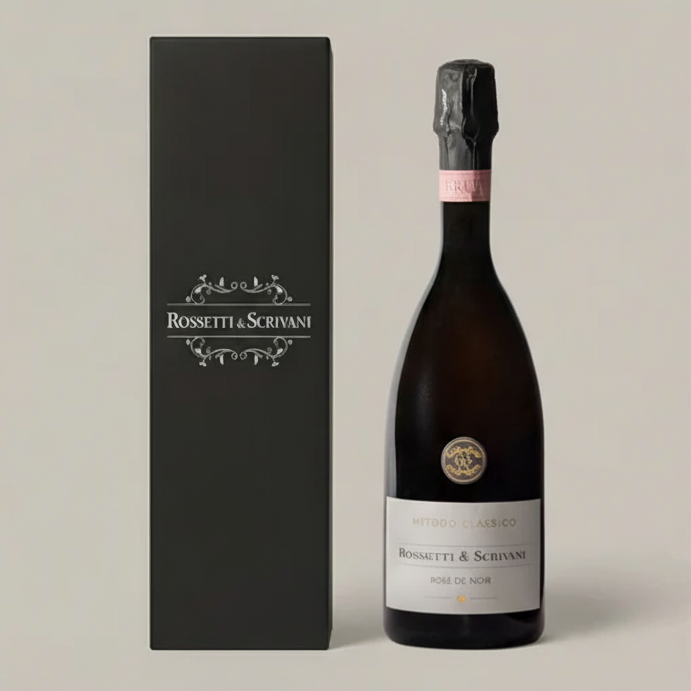 Rossetti & Scrivani, Rosè de Noir Brut Magnum - Confezione Regalo